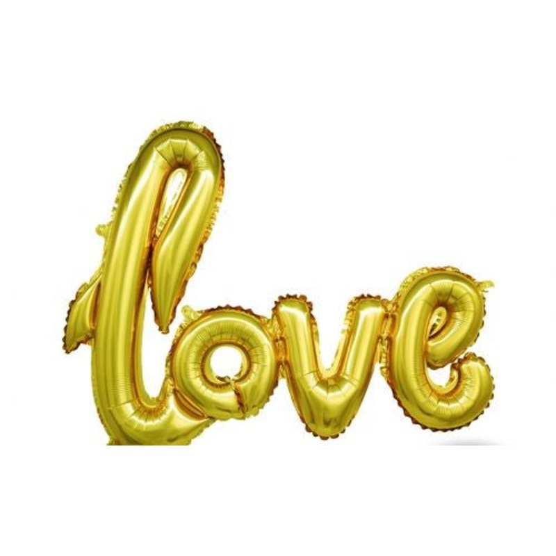 40" Love Script Foil Balloon (Air-Filled)