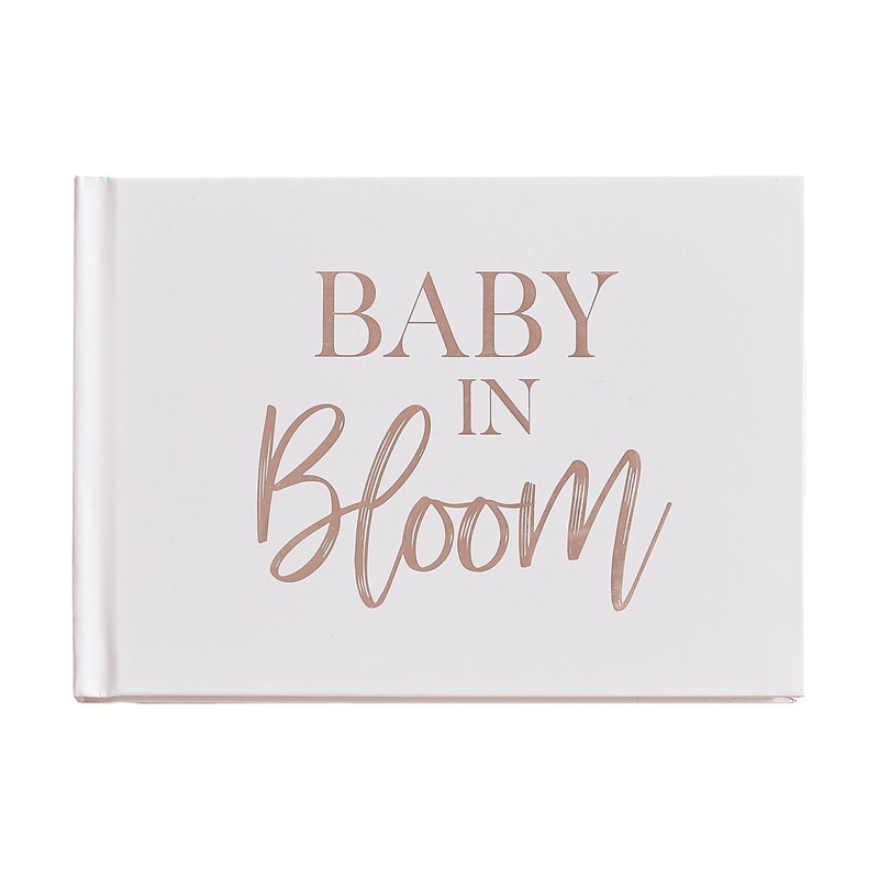 Baby in Bloom Foiled Guest Book Each