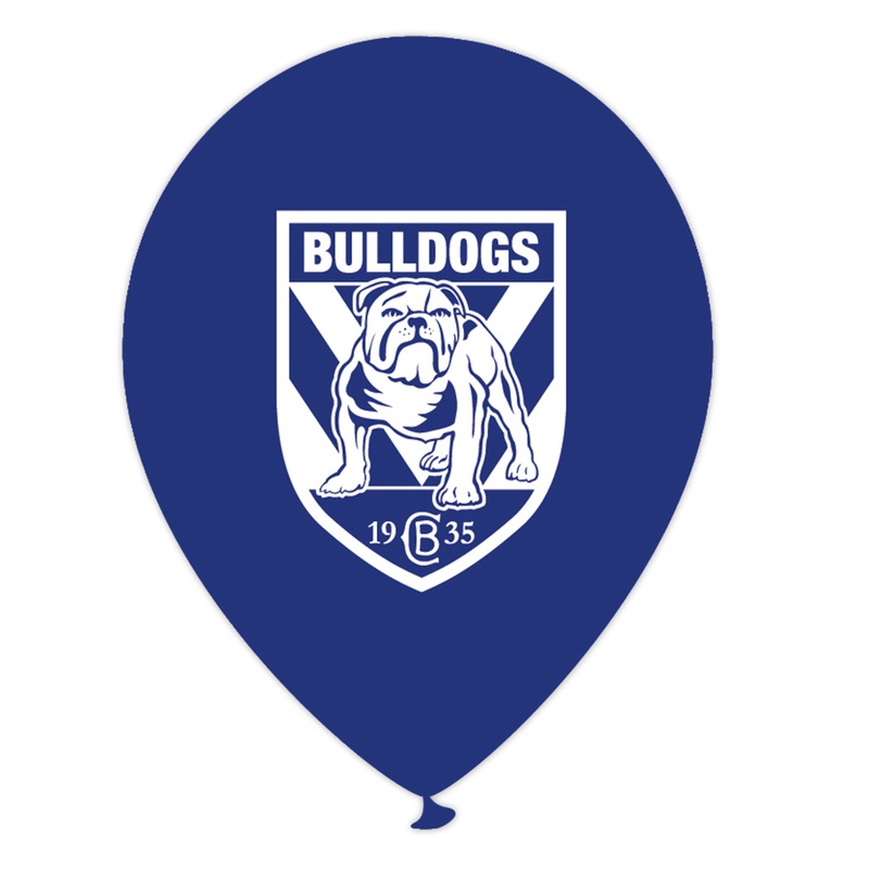 Bulldogs Printed Balloons | NRL Balloons Pack of 10