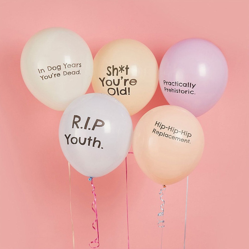 Cheeky Birthday Balloons 12" -  Pack of 5