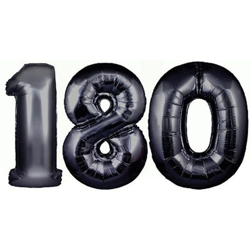 Darts Black Foil Balloon 180 - 86.4cm - Pack of 3