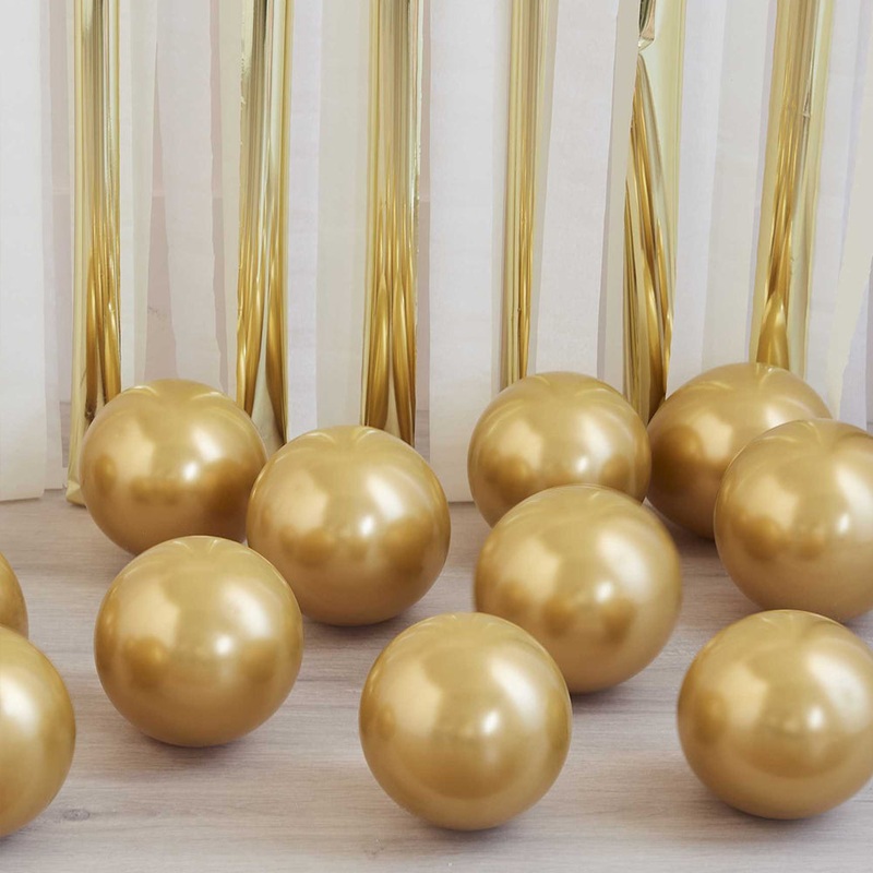 Gold Chrome 5" Balloon Mosaic Ballooon Pack - Pack of 40