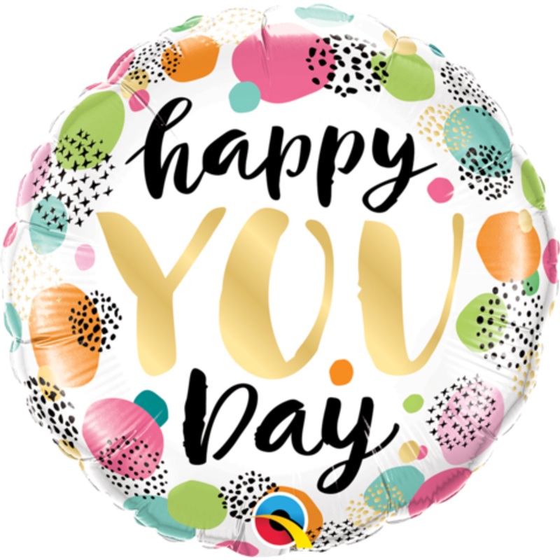Happy You Day Balloon - Helium Filed or Flat