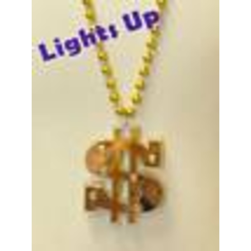 LED Lighted Dollar Necklace