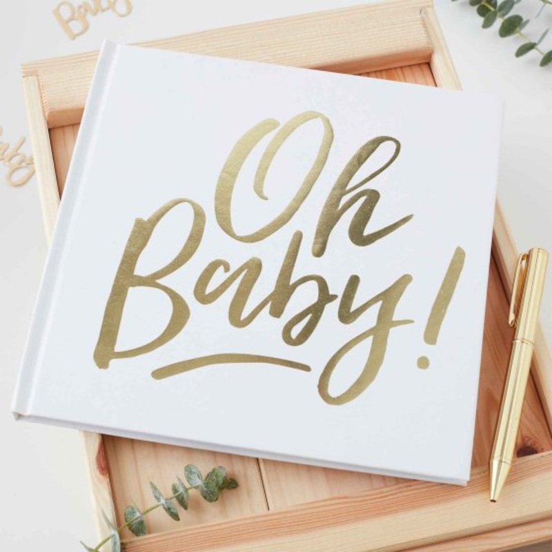 Oh Baby Gold Foiled Guest Book