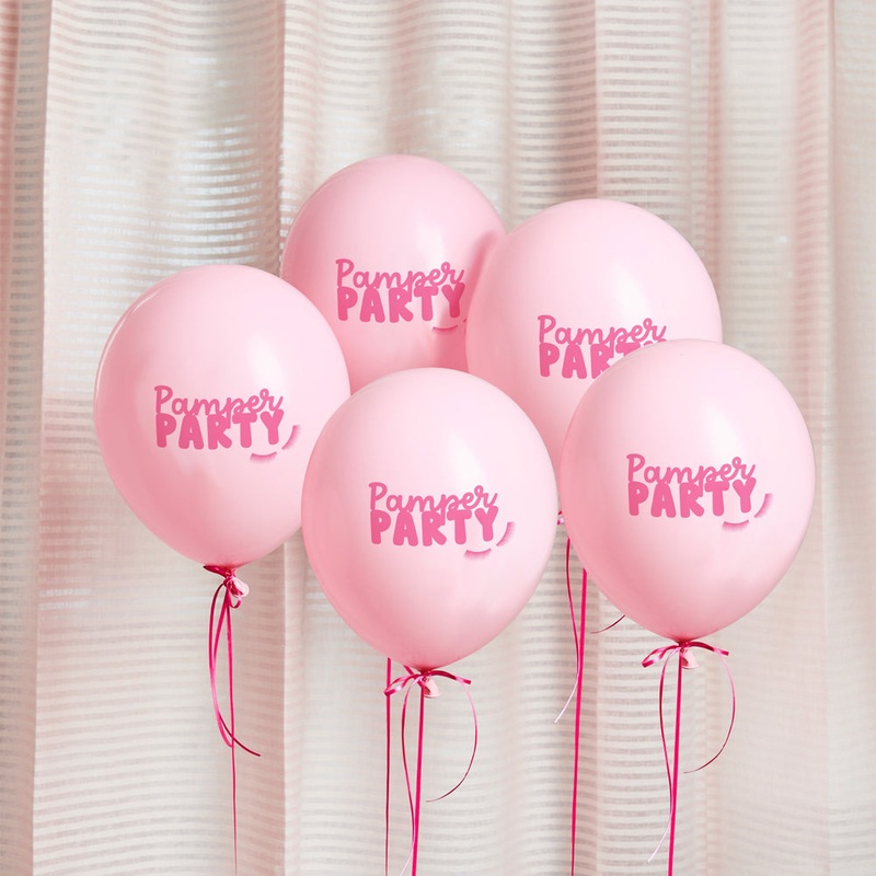 Pamper Party Latex Balloons - 12" - Pack of 5