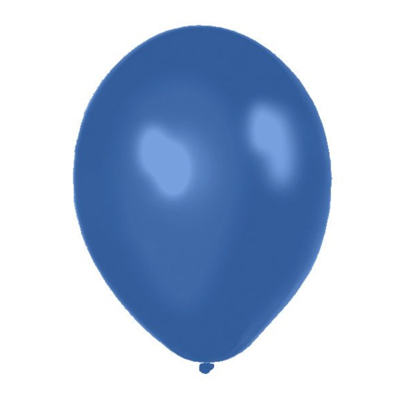 Royal Blue Metallic Latex Balloons - 12" - Pack of 50