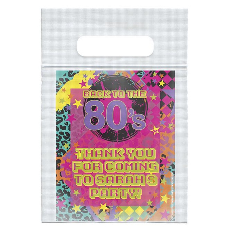 Back to the 80's Personalised Sealed Party Bag - Pack of 8
