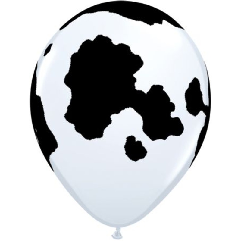 Friesian Cow Qualatex Balloons - 27.9cm - Pack of 10