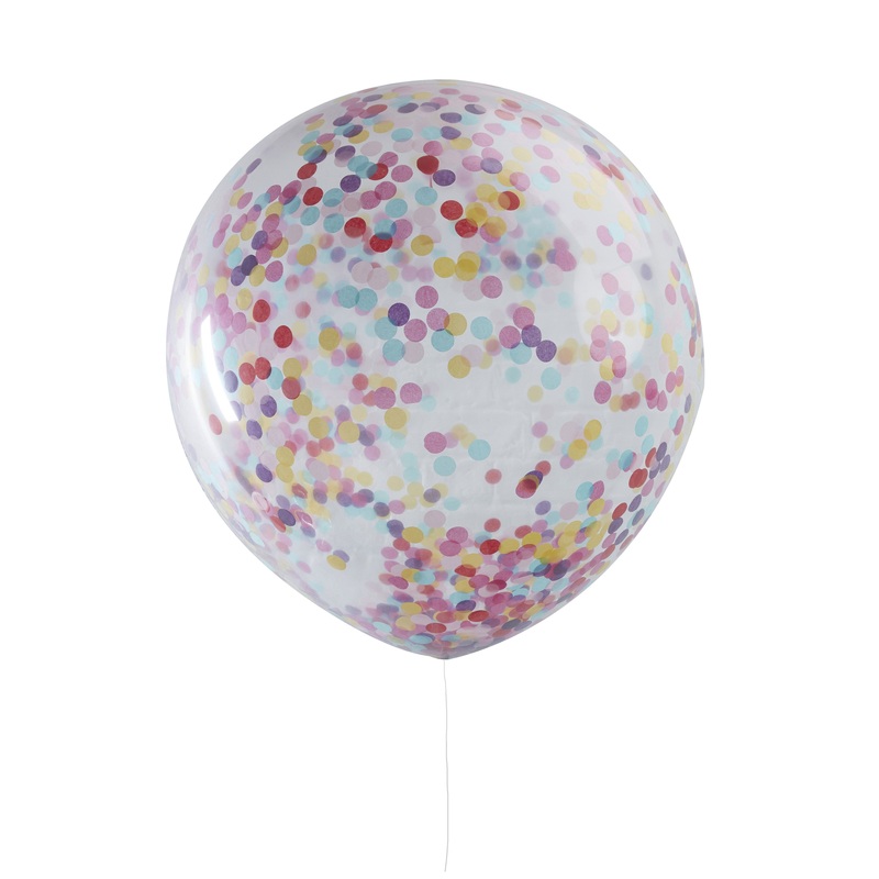 Huge Confetti Filled Balloons - Pick & Mix - 36in / 91cm - Pack of 3