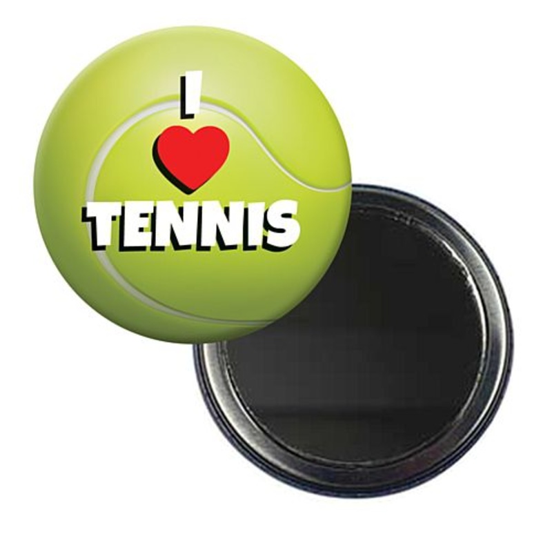 I Love Tennis Wimbledon Mirror - 5.8cm - Sold Individually