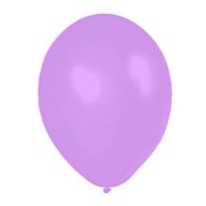 Lavender Metallic Latex Balloons - 12" - Pack of 50