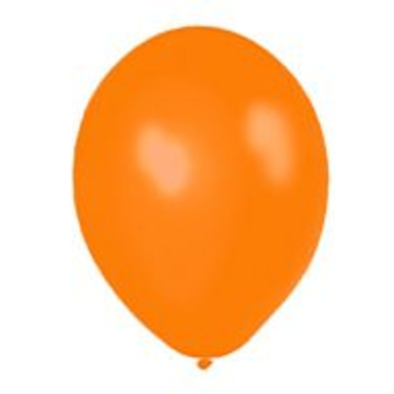 Orange Metallic Latex Balloons - 12" - Pack of 50