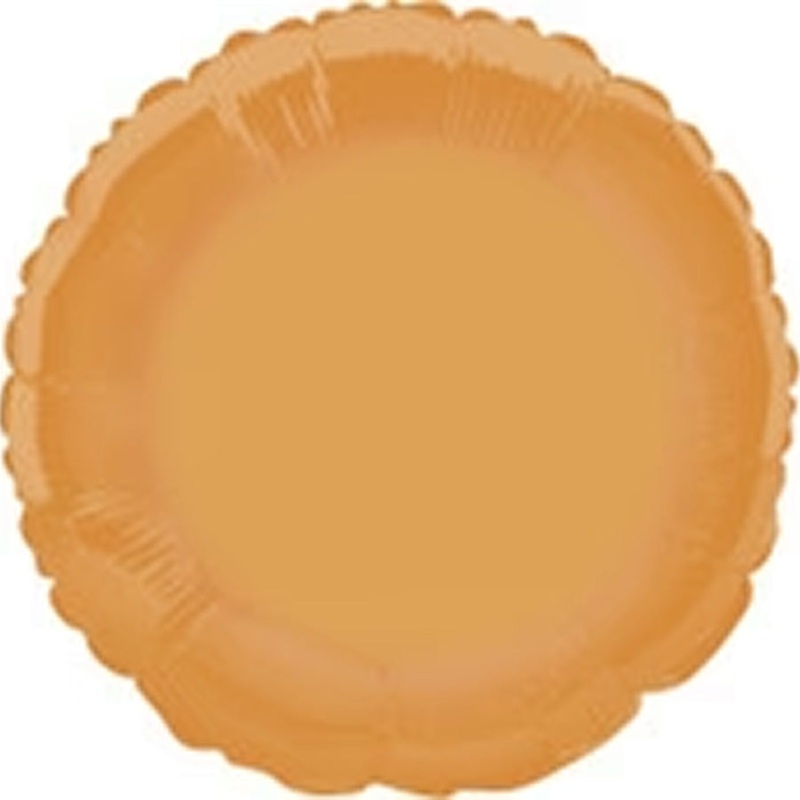 Orange Round 45cm (18") Foil Balloons Packaged