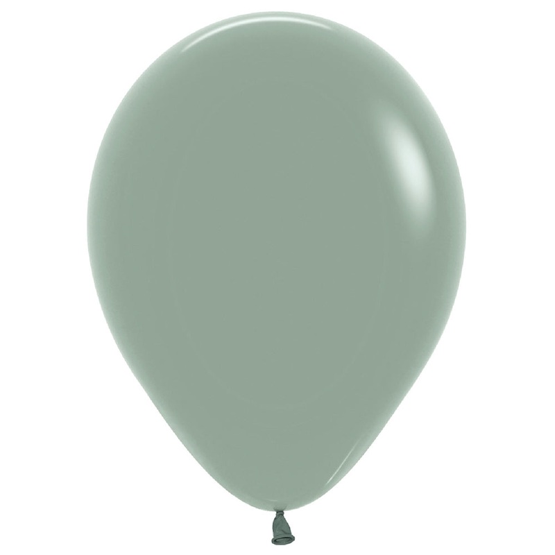 Pastel Dusk Laurel Green Latex Balloons - 12" - Pack of 10