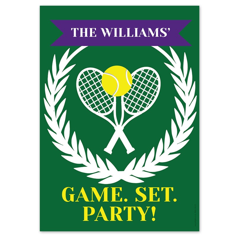 Personalised Wimbledon Tennis Poster - A3