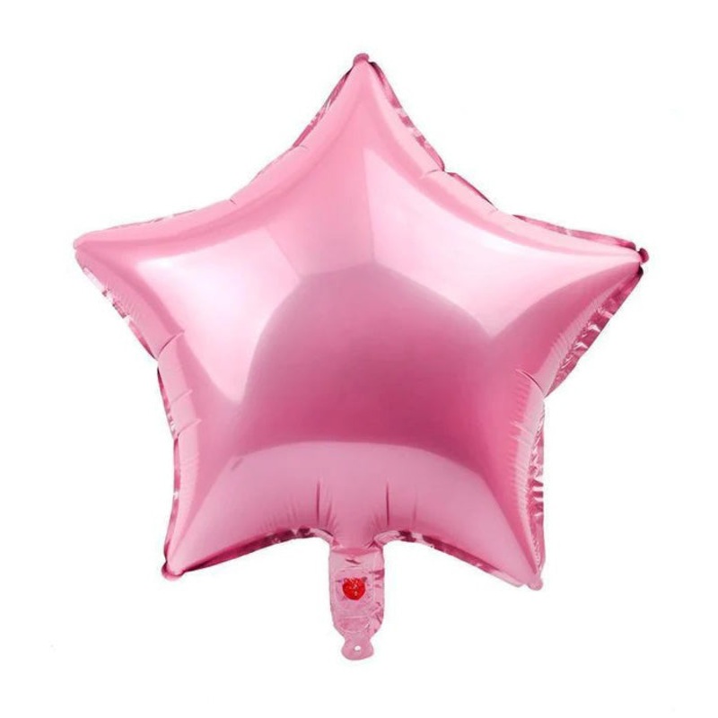 Pink Star Air-Filled Foil Balloon 10in