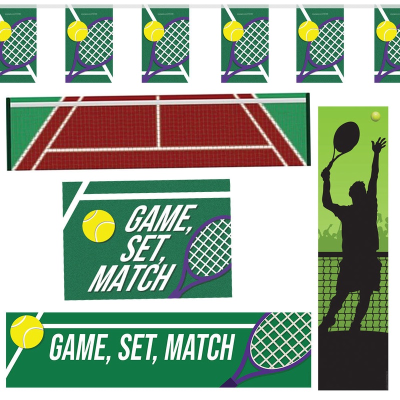 Tennis Wimbledon Paper Party Decoration Pack