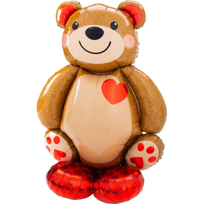 Anagram Big Cuddly Teddy Airloonz Foil Balloon 48in (Air-Filled)