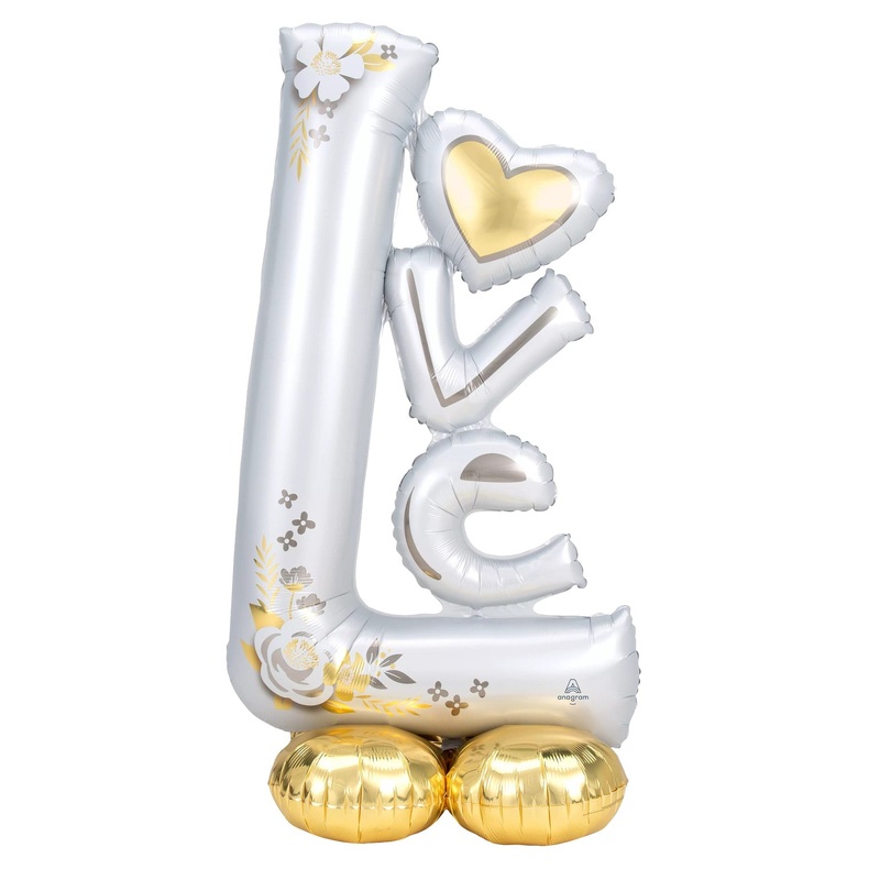 Anagram L-O-V-E Wedding Airloonz Foil Balloon 58in (Air-Filled)
