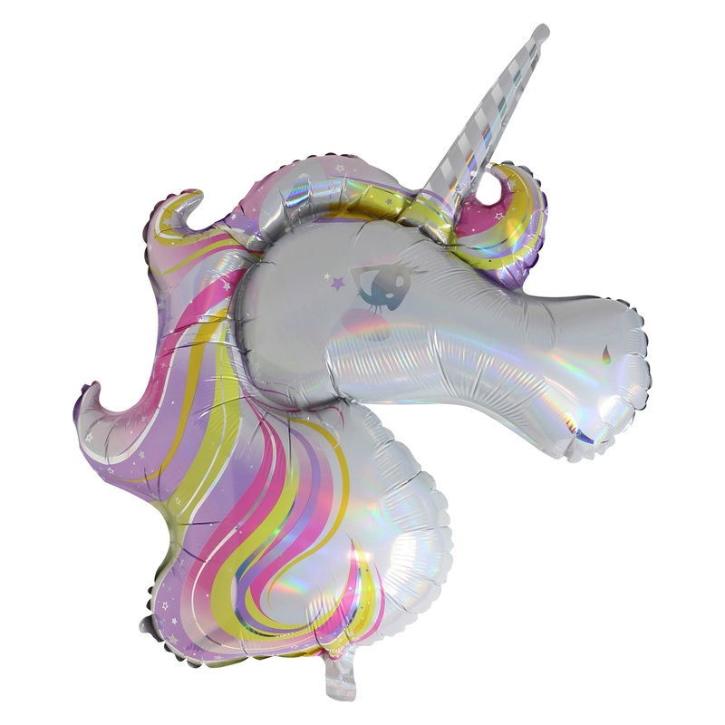 Ginger Ray Iridenscent Unicorn Air-filled Foil Balloon 36in
