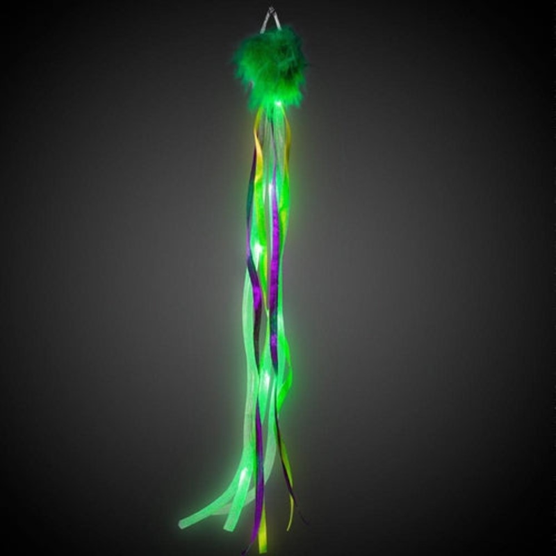 LED Light Up Mardi Gras Hair Clip