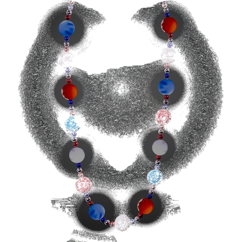 LED Patriotic Beads Necklace