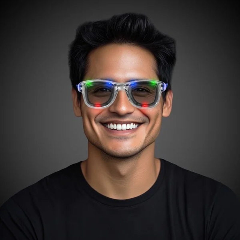 Multi-Color LED Light Up Retro Sunglasses