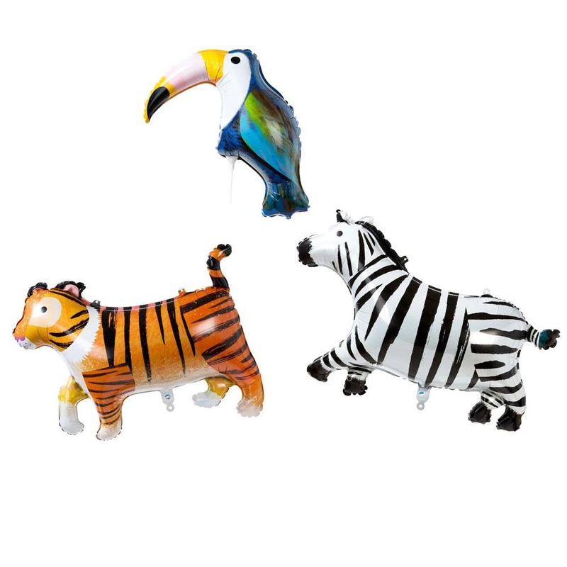 Party Animals Foil Balloon - Pack of 3
