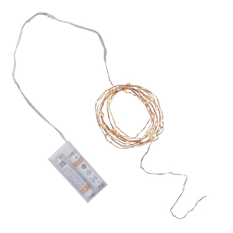 Rose Gold Led String Table Lights - Beautiful Botanics