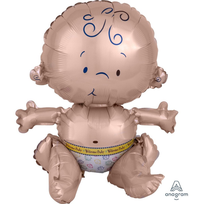 Sitting Baby Air-Filled Foil Balloon 15in / 38cm