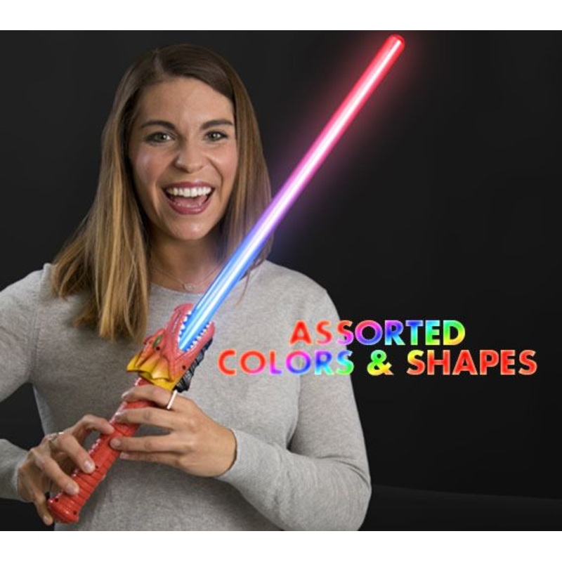 28 Inches LED Light Up Dinosaur Sword