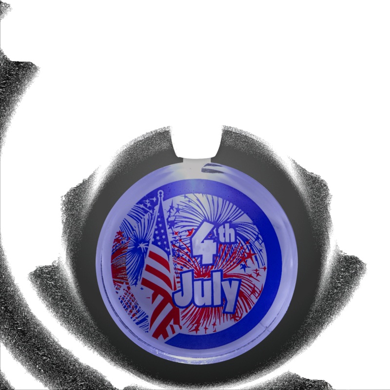 LED 4th of July Pendant Necklace