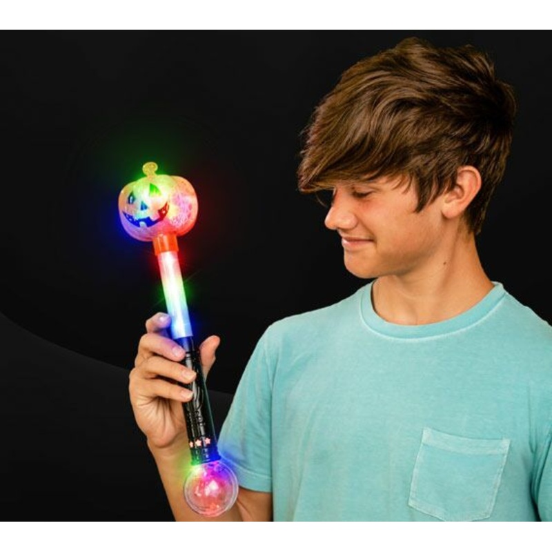 Led Light Up 16 Inch Pumpkin Wand