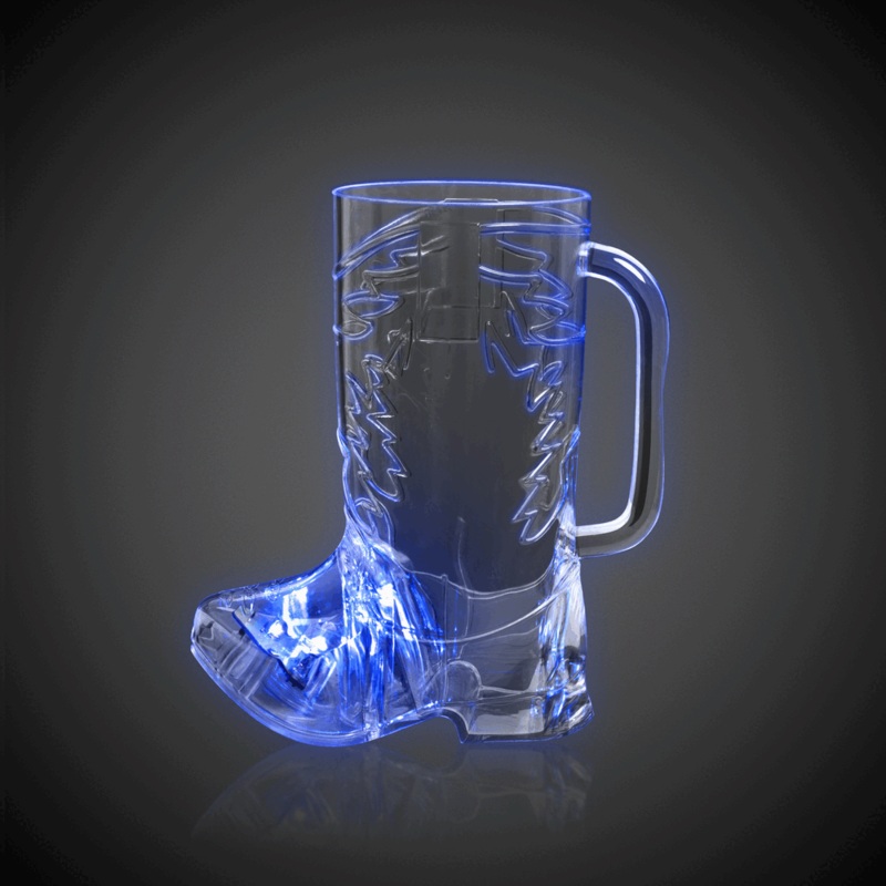 LED Light Up 16 Oz Cowboy Boot Cup