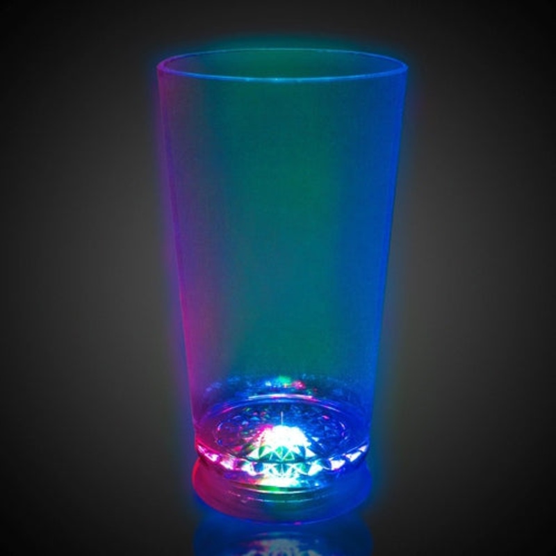 LED Light Up 16 Oz Pint Glass - Multi Color