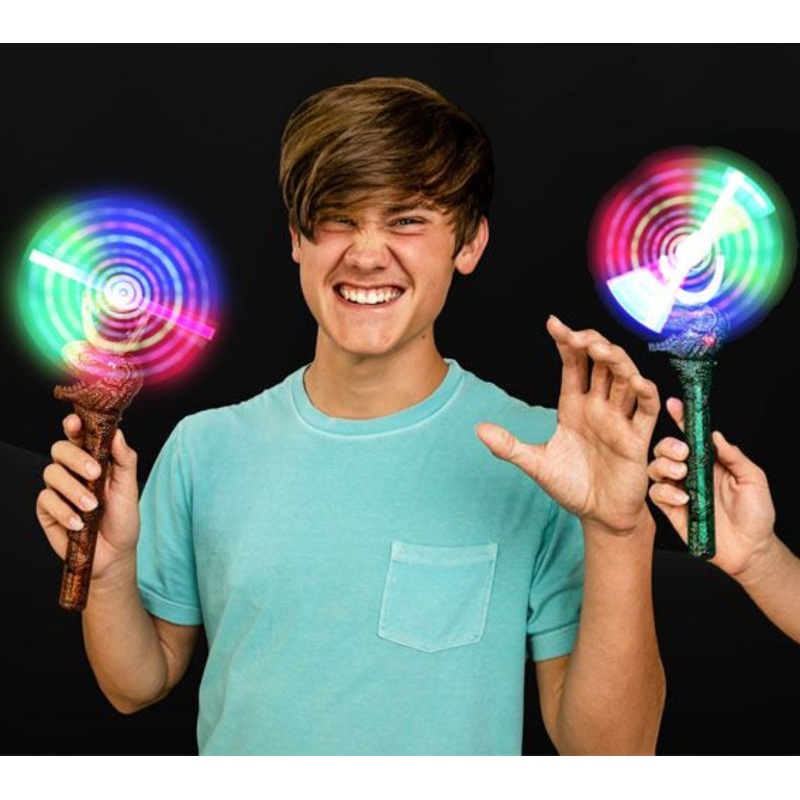 LED Light Up Dinosaur Windmill Wand