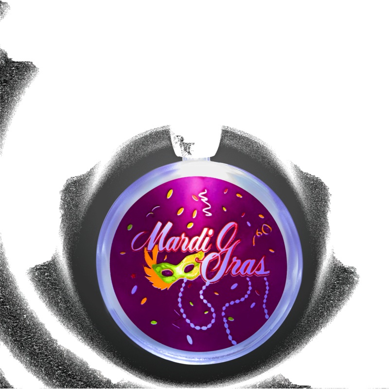 LED Mardi Gras Pendant Necklace