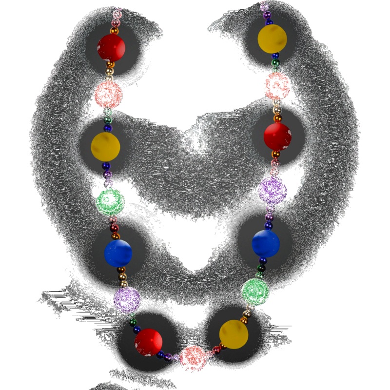 LED Rainbow Beads Necklace