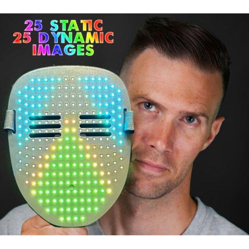 Light Up Face Mask Animated Led Display