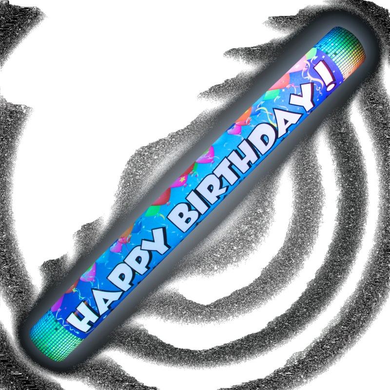 LED Light Up 16 Inch Happy Birthday Foam Stick Baton