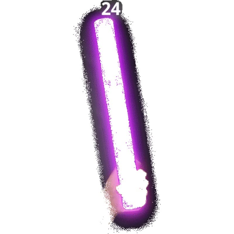 LED Light Up 18 Inch Purple Foam Stick Batons - Pack of 24 Sticks