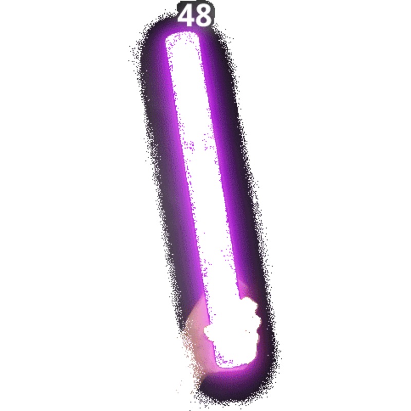 LED Light Up 18 Inch Purple Foam Stick Batons - Pack of 48 Sticks