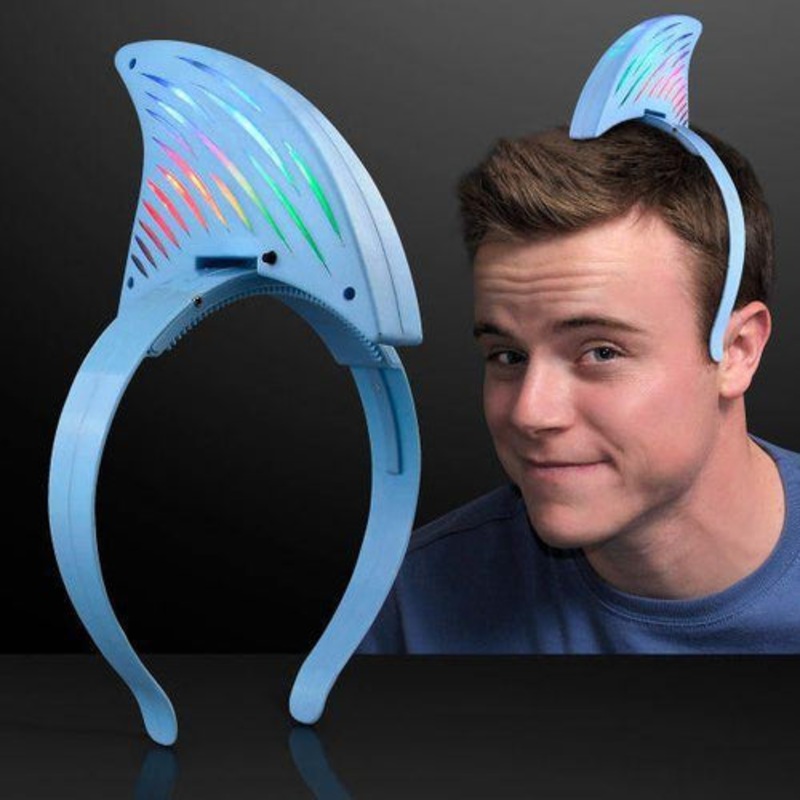 LED Light Up Sharkfin Headband - 1 Per Pack
