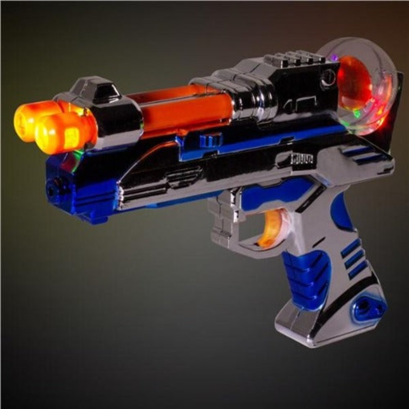 9 Inch LED Spinning Pistol