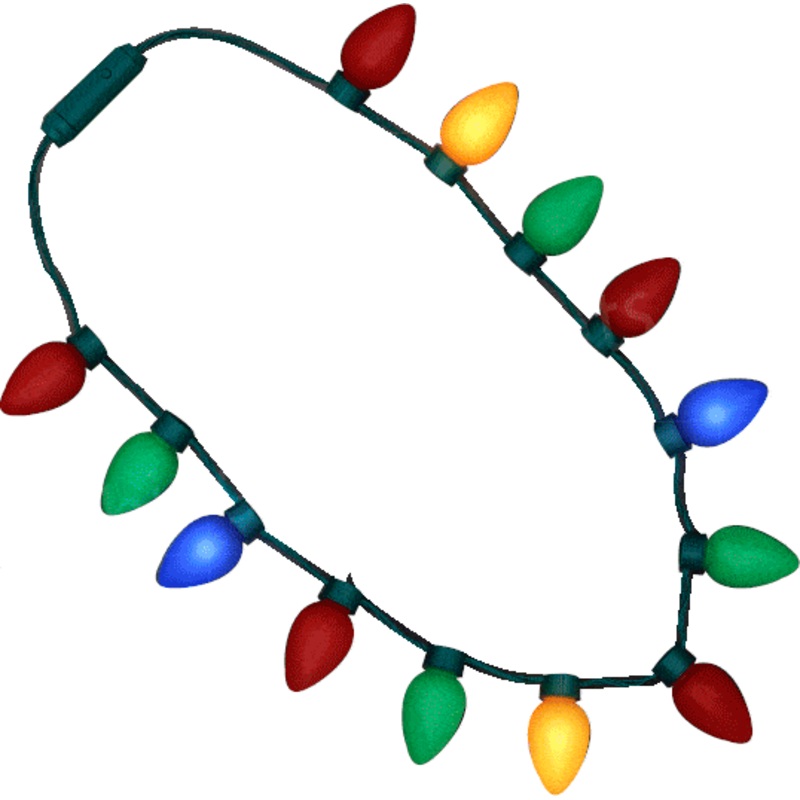 LED Christmas Light Bulb Necklace