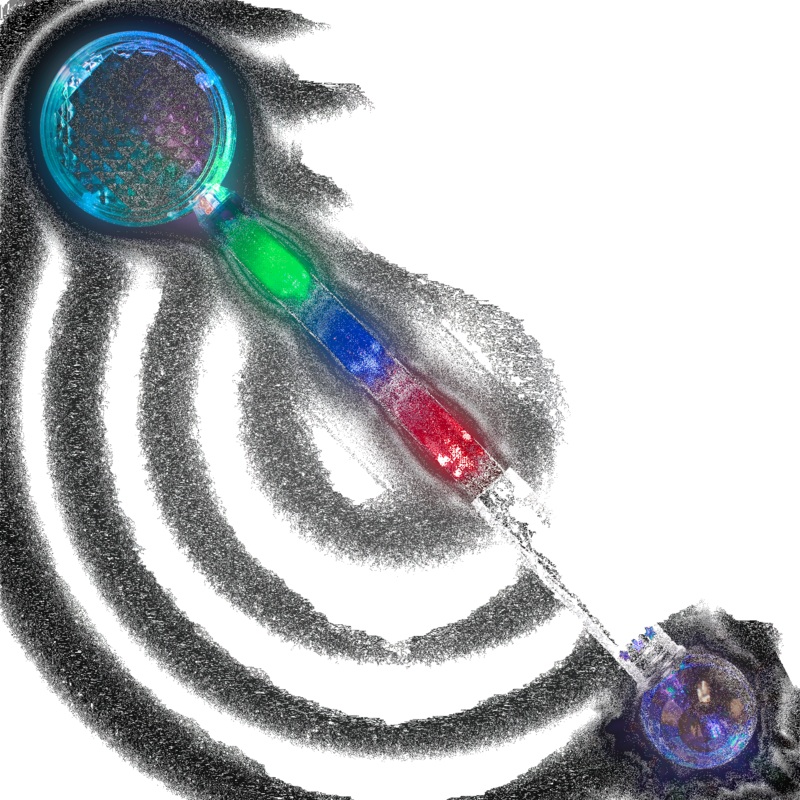 LED Jumbo Circle Prism Wand