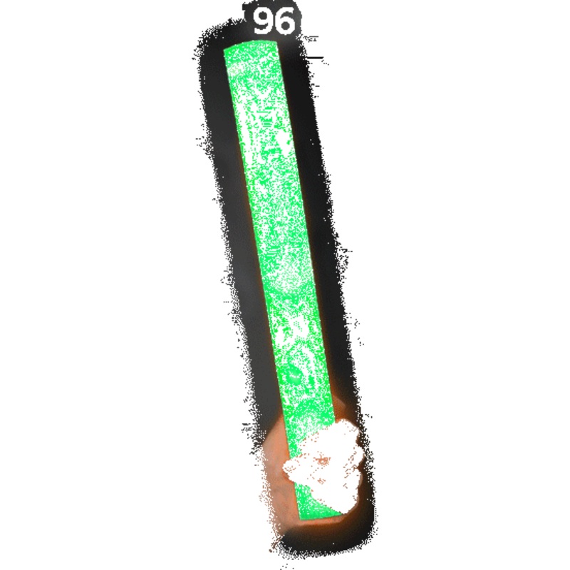 LED Light Up 16 Inch Green Foam Sticks Premium (Lasts longer) - Pack of 96 Sticks