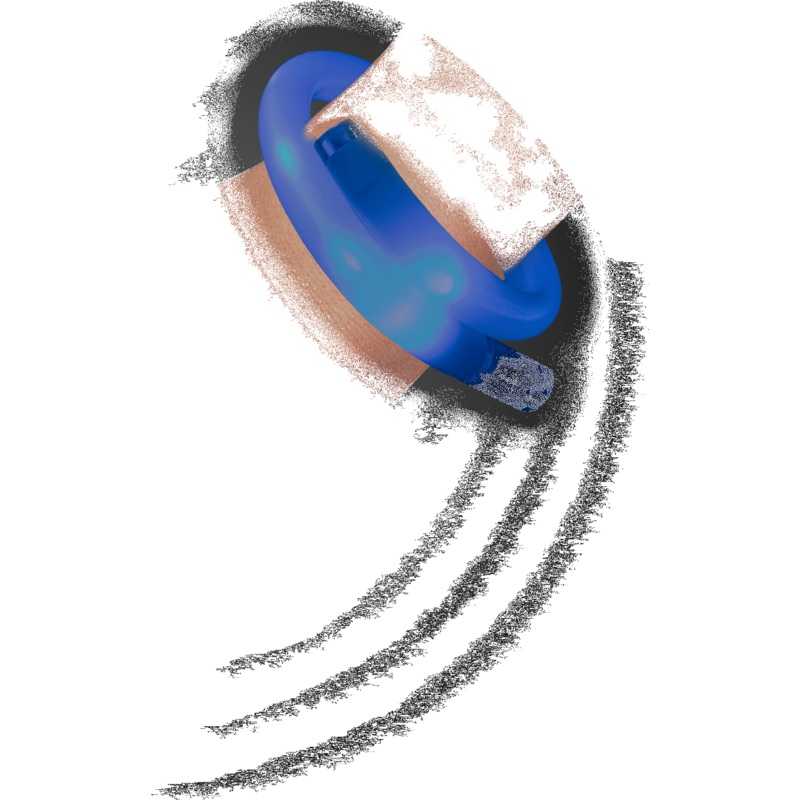 Blue LED Tube Bracelet