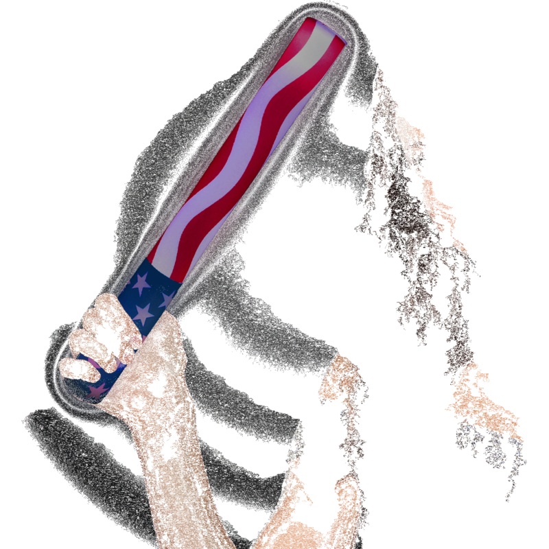 LED American Flag Foam Lumiton